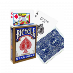 Bicycle Rider Standard Pokerio Kortos Auksiniu Apvadu (Mėlynos)