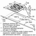 Dujinė Viryklė - Bosch Serie 4 PNP6B6K40 4 Zonos 7500W Stiklo Vir&scaron;us Ketaus