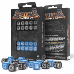 Q-workshop Fortress Compact D6 Black & Blue Kauliukų Rinkinys