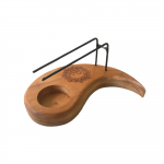 Kvepalų Laikiklis - Yin ir Yang A&scaron;aros Palo Santo Teak Medžio 15x10x7 cm