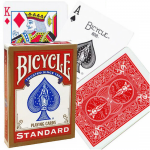 Bicycle Rider Standard Pokerio Kortos Auksiniu Apvadu (Raudonos)