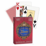 Fournier 818 Linen Finish Pokerio Kortos (Raudona)