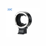 Adapteris - JJC CA EF_RF objektyvo tvirtinimo adapteris (Canon EF, RF, aliuminio lydinys, juodas)