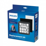 Siurblio Filtras - Philips XV1220/01 Plaunamas Variklio Filtras Su I&scaron;metimo Filtru - Juodas