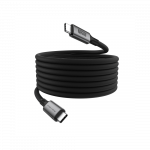 USB-C Laidas - Newell USB-C 3.2 Gen 2 Magnetinis 1m 20Gbps 100W Grafitas