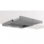Virtuvės gaubtas - Bosch Serie 2 DFM064W55 394 m&sup3;/h, 3 greičiai, Sidabrinė