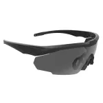 Swisseye BLACKHAWK PRO taktiniai akiniai juodi rėmai su keičiamais lę&scaron;iais ir dėklu