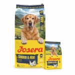 Josera sausas pa&scaron;aras vidutinių ir didelių veislių &scaron;unims su vi&scaron;tiena ir ryžiais, 12,5 kg