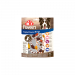 8in1 Flavours trigubo skonio žiedai skanėstai &scaron;unims, M/L, 120 g