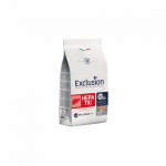 Exclusion Hepatic dietinis  sausas pa&scaron;aras mažų veislių &scaron;unims su kiauliena, ryžiais, žirniais 2kg