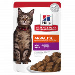 Hill's SP Feline Adult Beef 12x85 g (suaugusioms katėms su jautiena, konservai)