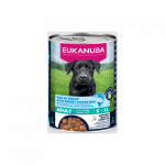 Eukanuba konservuotas maistas &scaron;unims su upėtakiu ir batatais, 400 g