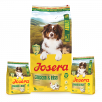 Josera sausas pa&scaron;aras &scaron;unims su pauk&scaron;tiena ir ryžiais, 12,5 kg