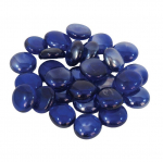 Happet stiklo rutuliukai mėlyni