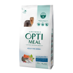 OPTIMEAL maistas miniatiūrinių veislių &scaron;unims su dideliu kiekiu la&scaron;i&scaron;os, 1,5kg
