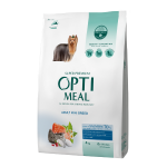 OPTIMEAL maistas miniatiūrinių veislių &scaron;unims su dideliu kiekiu la&scaron;i&scaron;os, 4kg