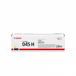 Canon 045H Y Yellow/Geltona lazerinio spausdintuvo tonerio kasetė, didelės talpos, 2200 psl.