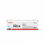 Canon 045H C Cyan/Mėlyna lazerinio spausdintuvo tonerio kasetė, didelės talpos, 2200 psl.