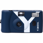 YASHICA MF-1 Daugkartinio naudojimo fotoaparatas, tamsiai mėlynas