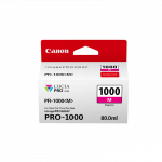Canon PFI-1000M Magenta/Purpurinė plačiaformačio spausdintuvo ra&scaron;alo kasetė, 80 ml