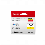Canon PFI-1000Y Yellow/Geltona plačiaformačio spausdintuvo ra&scaron;alo kasetė, 80 ml