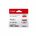 Canon PFI-1000PM Photo Magenta/Foto purpurinė plačiaformačio spausdintuvo ra&scaron;alo kasetė, 80 ml