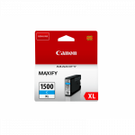 Canon PGI-1500C XL Cyan/Mėlyna ra&scaron;alinio spausdintuvo ra&scaron;alo kasetė, didelės talpos, 12 ml