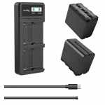 SmallRig Fotoaparato baterijų ir įkroviklio rinkinys NP-F970