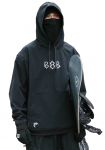 686 WATERPROOF TEAM HOODY black print 10K/10K