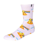 PSOCKadelic DARKSIDE PIZZA WHT TIEDYE
