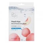 Peach Hya Blend Moisturizing Mask Drėkinančios odą lak&scaron;tinės veido kaukės 10 vnt.