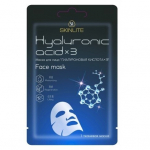 SKINLITE lak&scaron;tinė veido kaukė &bdquo;Hialurono rūg&scaron;tis x 3&ldquo;, 1 vnt.