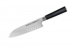 Samura MO-V 7 Santoku peilis - tu&scaron;čiaviduris japoni&scaron;ko plieno virtuvinis peilis tiksliam pjovimui ir kulinariniam meistri&scaron;kumui