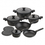 Puodų rinkinys su WOK keptuve 12 dalių Klausberg KB-7968