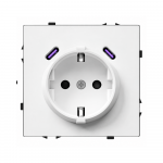 Ki&scaron;tukinis lizdas su USB C+C jungtimis Feelspot FSKL1CCW, 20W, baltas