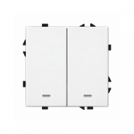 Dvipolis i&scaron;manus mechaninis jungiklis Feelspot FSMJZ2W Zigbee, Tuya, 1000W, baltas