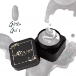 Glitter Gel 1 - gelis nagų priauginimui - 13ml