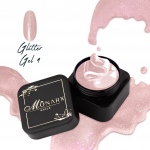 Glitter Gel 4 - gelis nagų priauginimui - 30ml