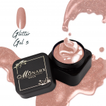 Glitter Gel 5 - gelis nagų priauginimui - 30ml