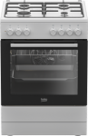 BEKO FBE62120WD dujinė viryklė su elektrine orkaite, 66l, 4 degikliai, A klasė, 60cm, balta