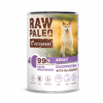 RAW PALEO Duoprotein Duck & Boar Adult - wet dog food - 400g