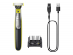 Philips Shaver | QP2734/23 OneBlade 360 | Operating time (max) 60 min | Wet & Dry | Lithium Ion | Green/Gray