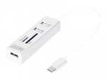 Digitus USB Type-C OTG 3-Port HUB and Card Reader | DA-70243