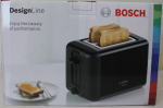 SALE OUT. | Bosch DesignLine Toaster | TAT3P423 | Power 970 W | Number of slots 2 | Housing material Stainless steel | Black | D