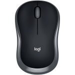 Logitech M185 belaidė optinė pelė, USB, 1000 DPI, abiem rankoms, pilka juoda