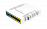 Mikrotik Wired Ethernet Router RB960PGS, hEX PoE, CPU 800MHz, 128MB RAM, 16MB, 1xSFP, 5xGigabit LAN, 1xUSB, Power Output On port