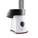 Philips Viva Collection HR1388/80 daržovių pjaustyklė, 200W, 6 diskai, balta juoda raudona