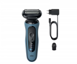 Braun Shaver | Series 5 52-A1000s | Operating time (max) 50 min | Wet & Dry | Lithium Ion | Blue/Black