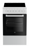 Beko FSM57100GW viryklė, stiklo keramikos kaitlentė, 50cm, A klasė, balta