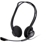 LOGITECH PC960 Corded Stereo Headset BLACK - USB